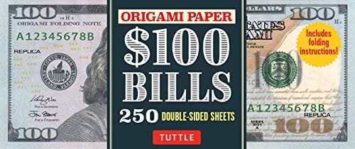 Origami Paper: One Hundred Dollar Bills