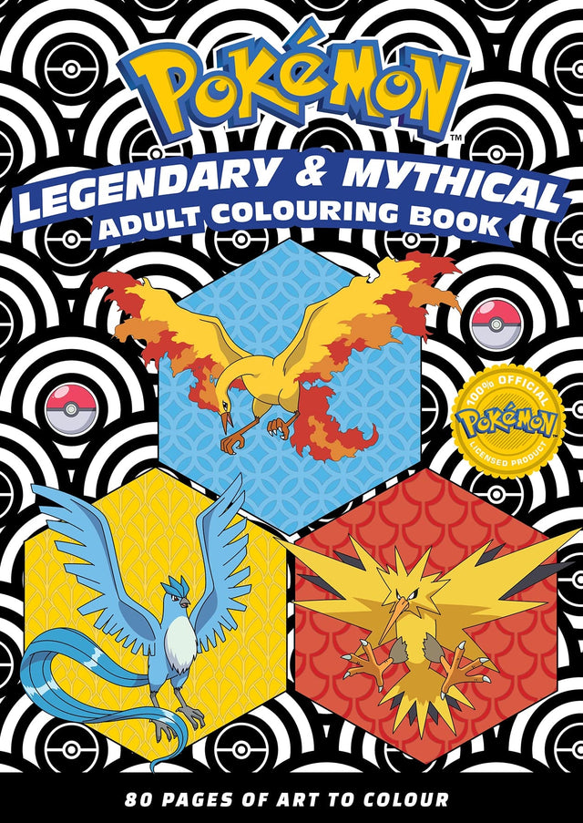 Pokemon: Legendary and Mythical Adult Colouring Book