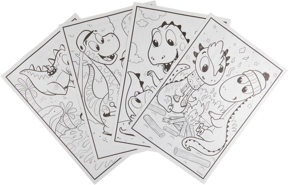 Crayola Prehistoric Pals Coloring Book With Stickers 96 Pages