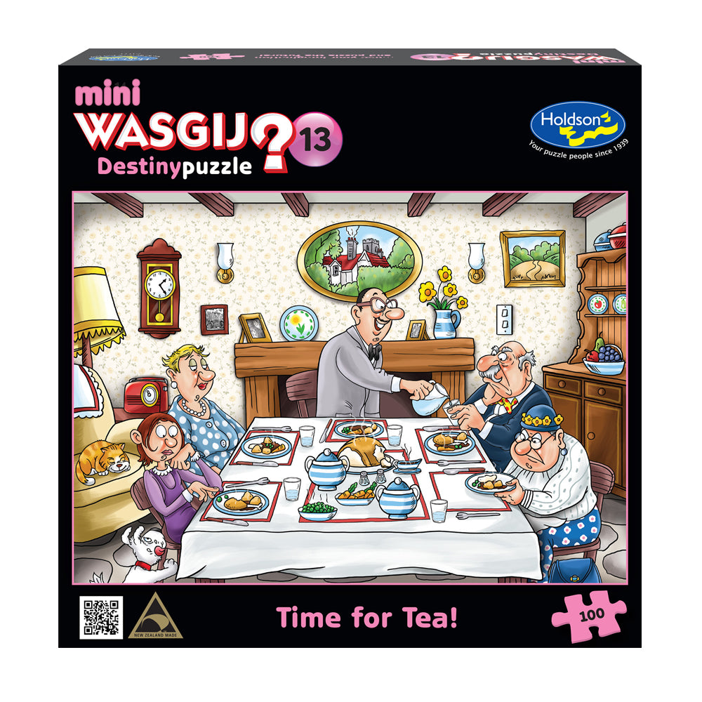 Wasgij Mini Destiny #13 100pc Jigsaw Puzzle - Time for Tea!