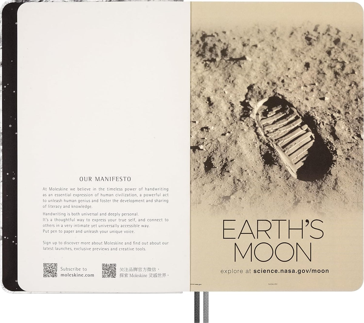 Moleskine LE NASA Large Hard Cover Notebook