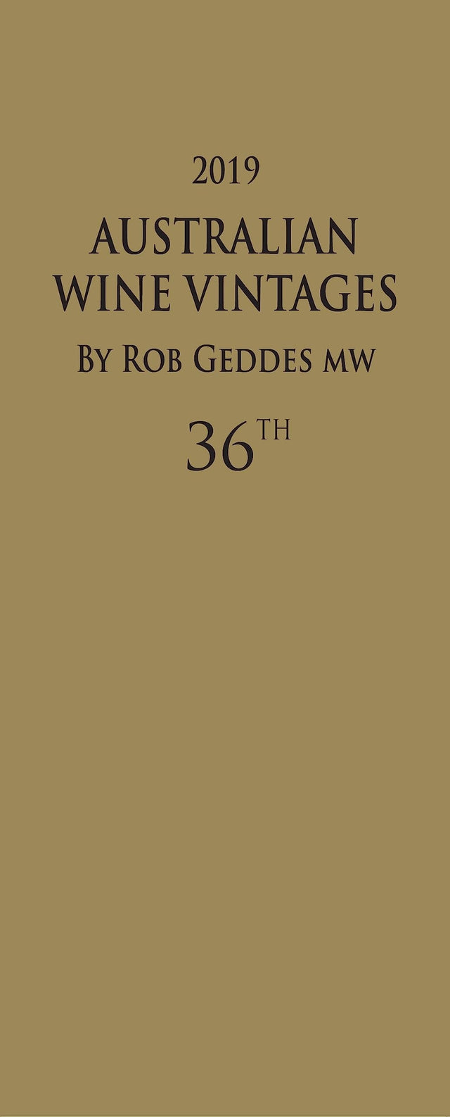 Australian Wine Vintages 2019