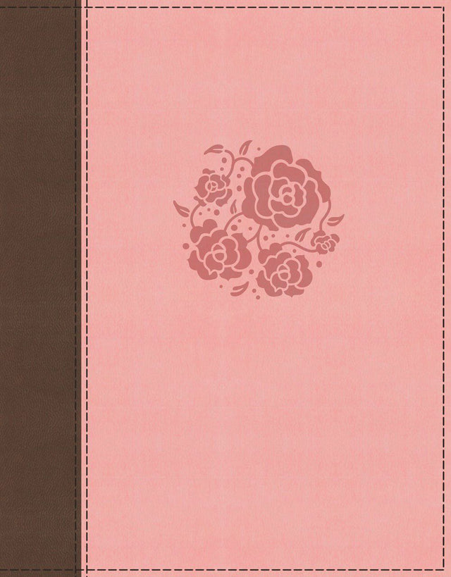 NIV, Journal the Word Bible for Women (With Space for Your Own Artwork), Leathersoft, Brown/Pink, Red Letter, Comfort Print