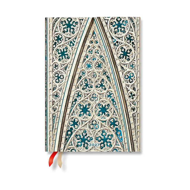 2027 Vault of the Milan Cathedral (Duomo di Milano) Midi 12-Month Hardcover Dayplanner (Wrap Closure) Verso