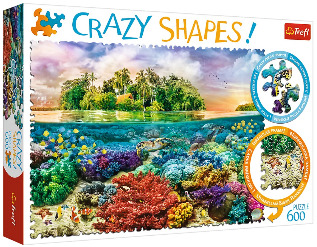 Trefl: Crazy Shapes - Tropical Island 600pc Puzzle
