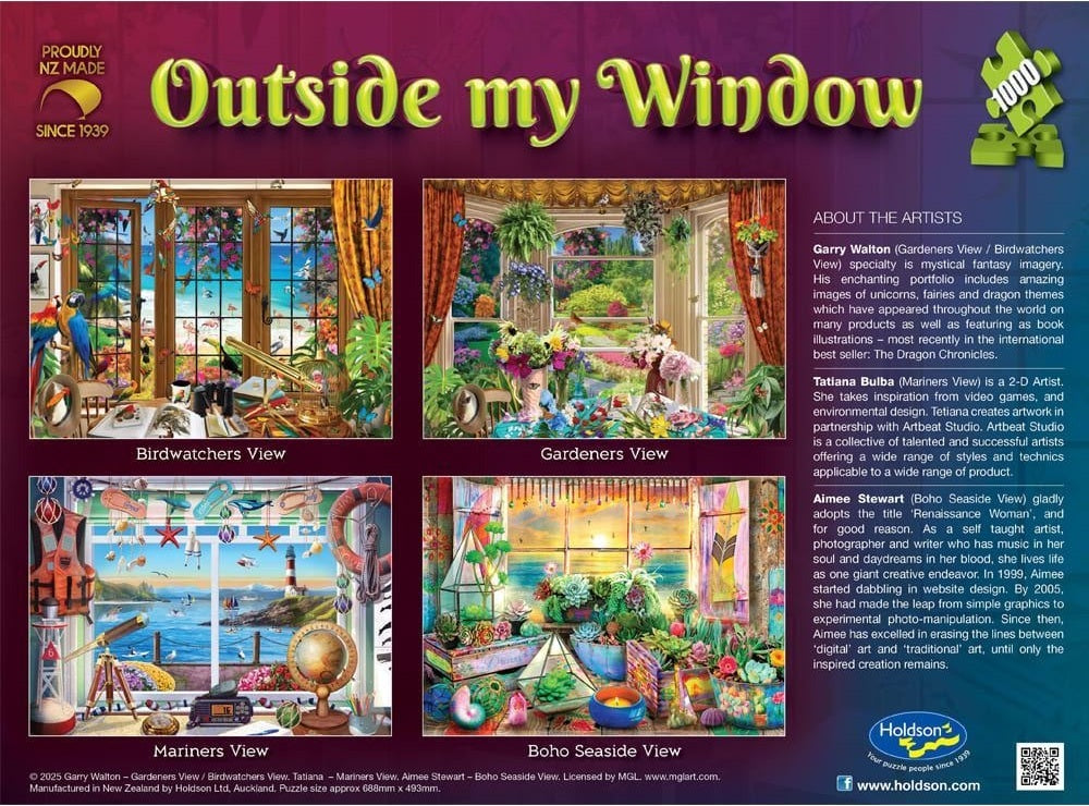 Outside my Window 1000pc Jigsaw Puzzle - Gardeners View