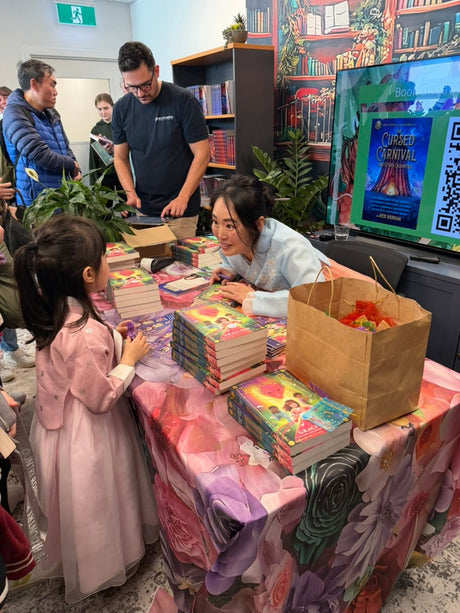 Celebrating the launch of 'Royalslinger' with Graci Kim