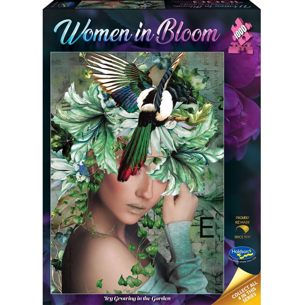 Woman in Bloom  - 1000 Piece Jigsaw Puzzle Ivy Growing in the Garden