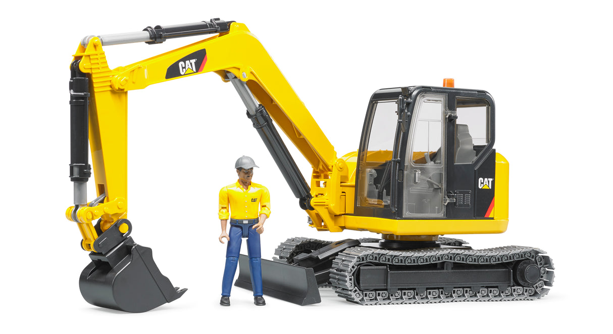 Bruder: Cat Mini Excavator + Worker