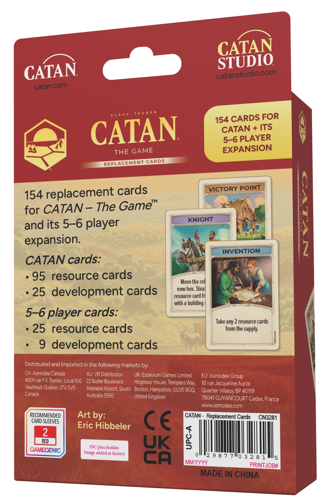 CATAN (6th Edition) - Base Game Card Accessory