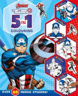 Marvel Avengers Captain America: 5 in 1 Colouring