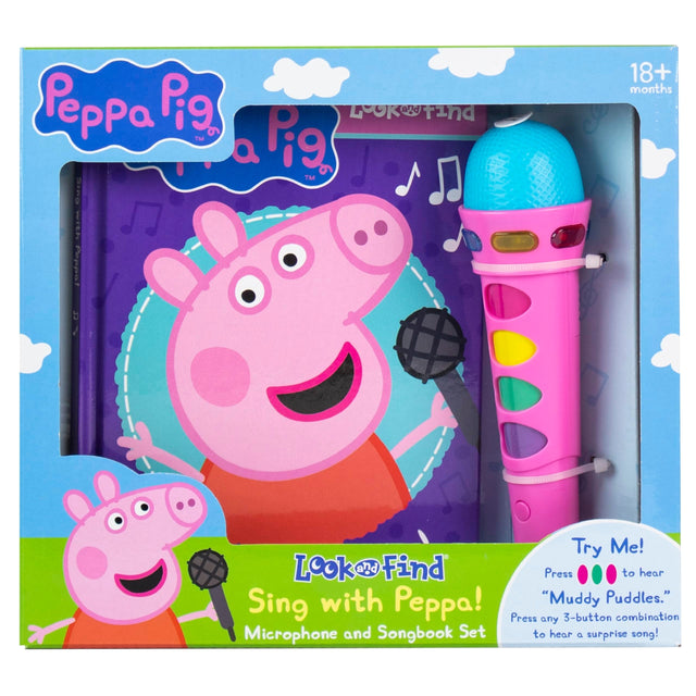 Peppa Pig: Sing with Peppa! Look and Find Microphone and Songbook Set