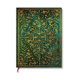 Emerald Flower (Nature’s Grace) Midi Lined Hardcover Journal (Elastic Band Closure)