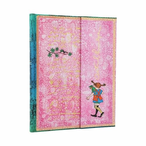 Astrid Lindgren, Pippi Longstocking (Embellished Manuscripts Collection) Ultra Lined Hardcover Journal (Wrap Closure)