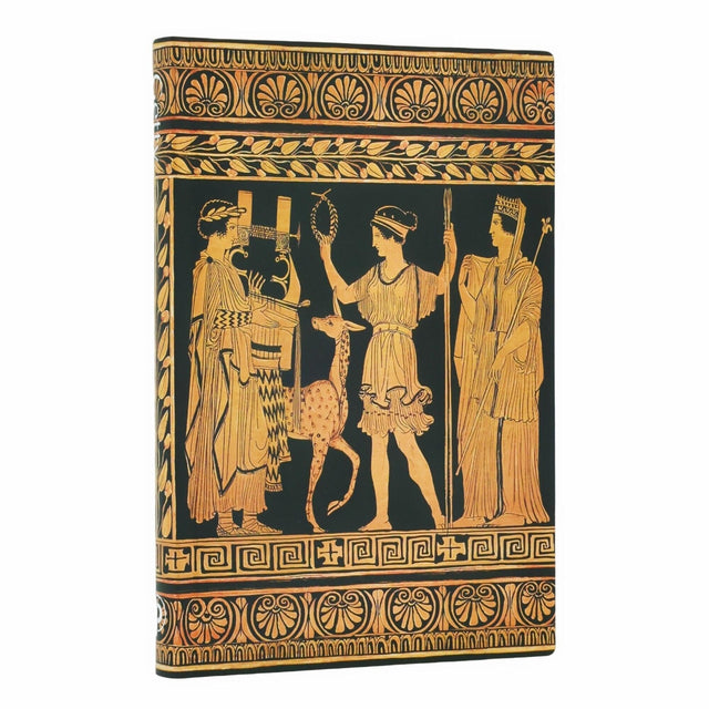 Gathering of Deities (Ancient Greek Pottery) Mini Lined Softcover Journal (Elastic Band Closure)