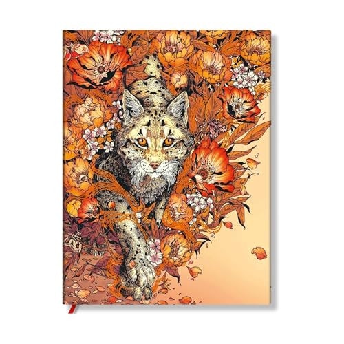 Lynx Rising (Erica Williams Art) Ultra Lined Softcover Journal (Elastic Band Closure)