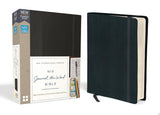 NIV, Journal the Word Bible (Perfect for Note-Taking), Hardcover, Black, Red Letter, Comfort Print