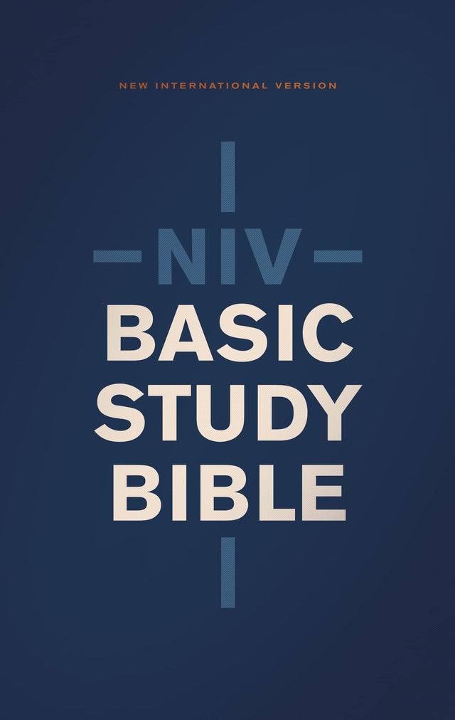 NIV, Basic Study Bible, Economy Edition, Paperback, Blue, Red Letter