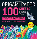Origami Paper 100 sheets Tie-Dye Patterns 6 inch (15 cm)