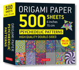 Origami Paper 500 sheets Psychedelic Patterns 6" (15 cm)