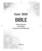 Excel 2019 Bible