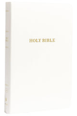 KJV Holy Bible: Gift and Award, White Leather-Look, Red Letter, Comfort Print: King James Version