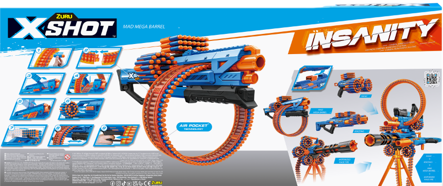 Zuru XShot: Insanity Mad Mega Barrel