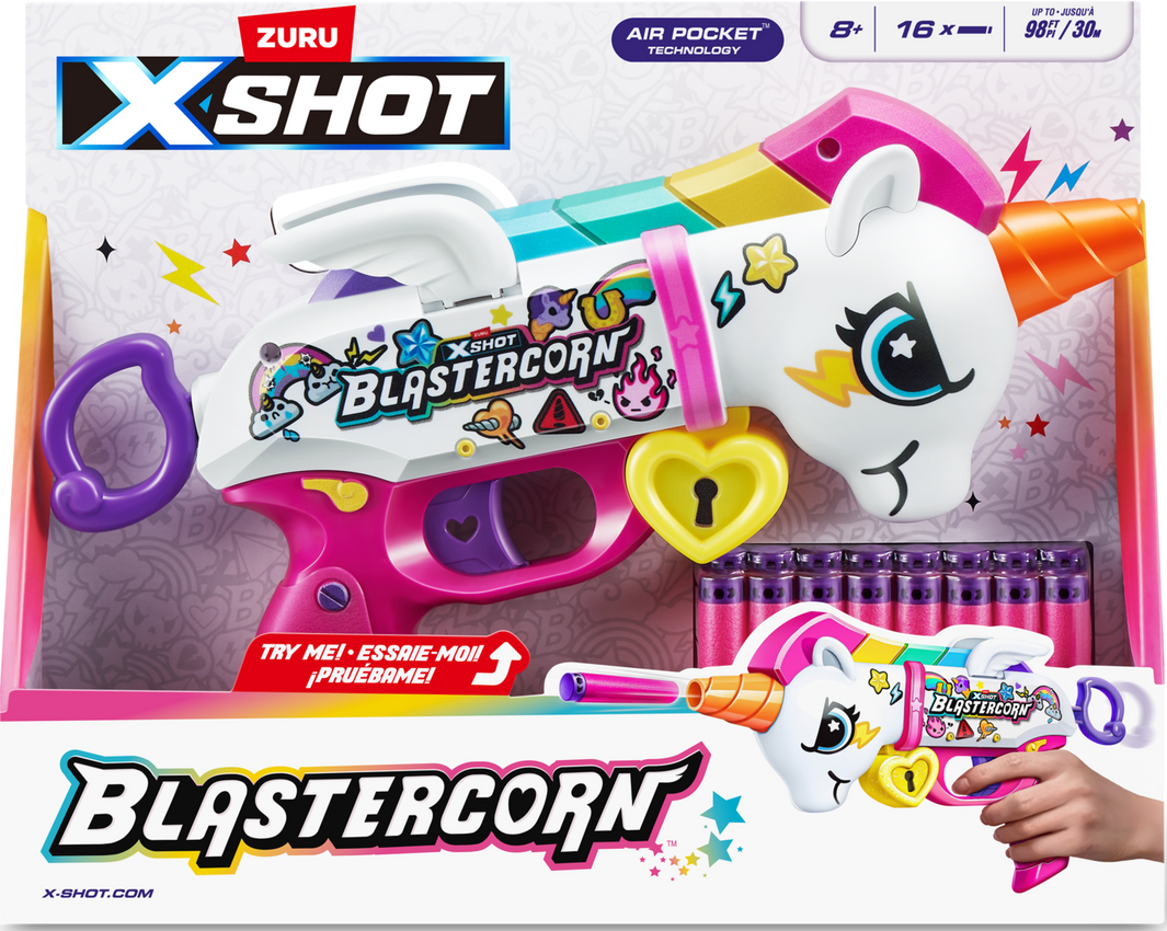 Zuru XShot: Blastercorn Unicorn Blaster With 16 Darts