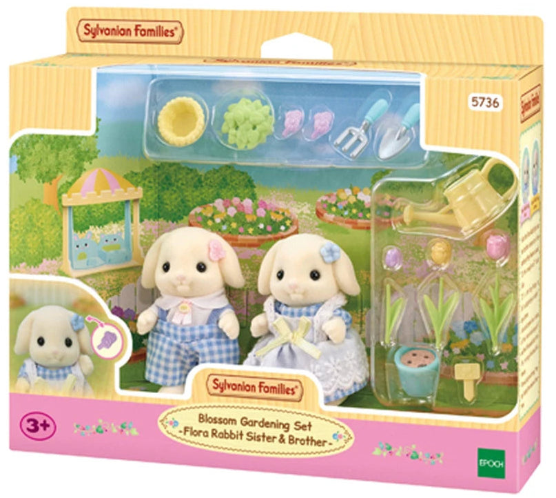 Sylvanian Families: Blossom Gardening Set - Flora Rabbit Sister & Brother