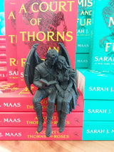 Romantasy Couple Reading Figurine - Black