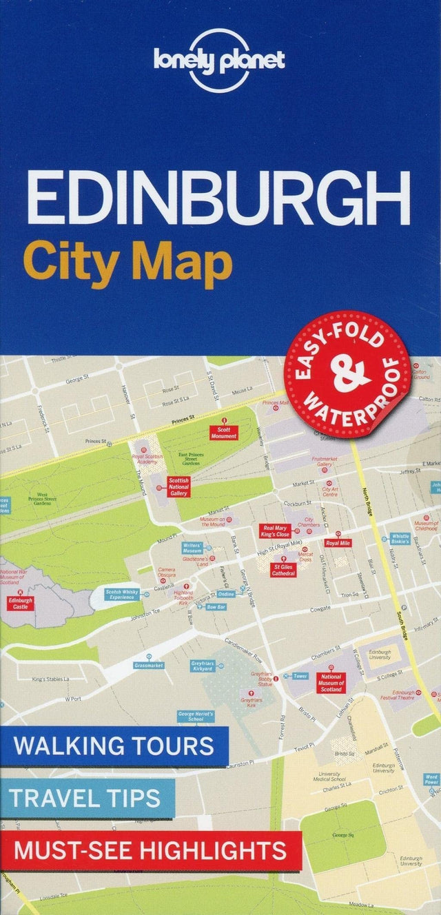 Lonely Planet Edinburgh City Map