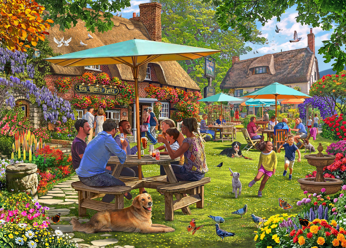 Cobblestone Corner Series 2: 1000pc Jigsaw Puzzle - The White Hart Pub