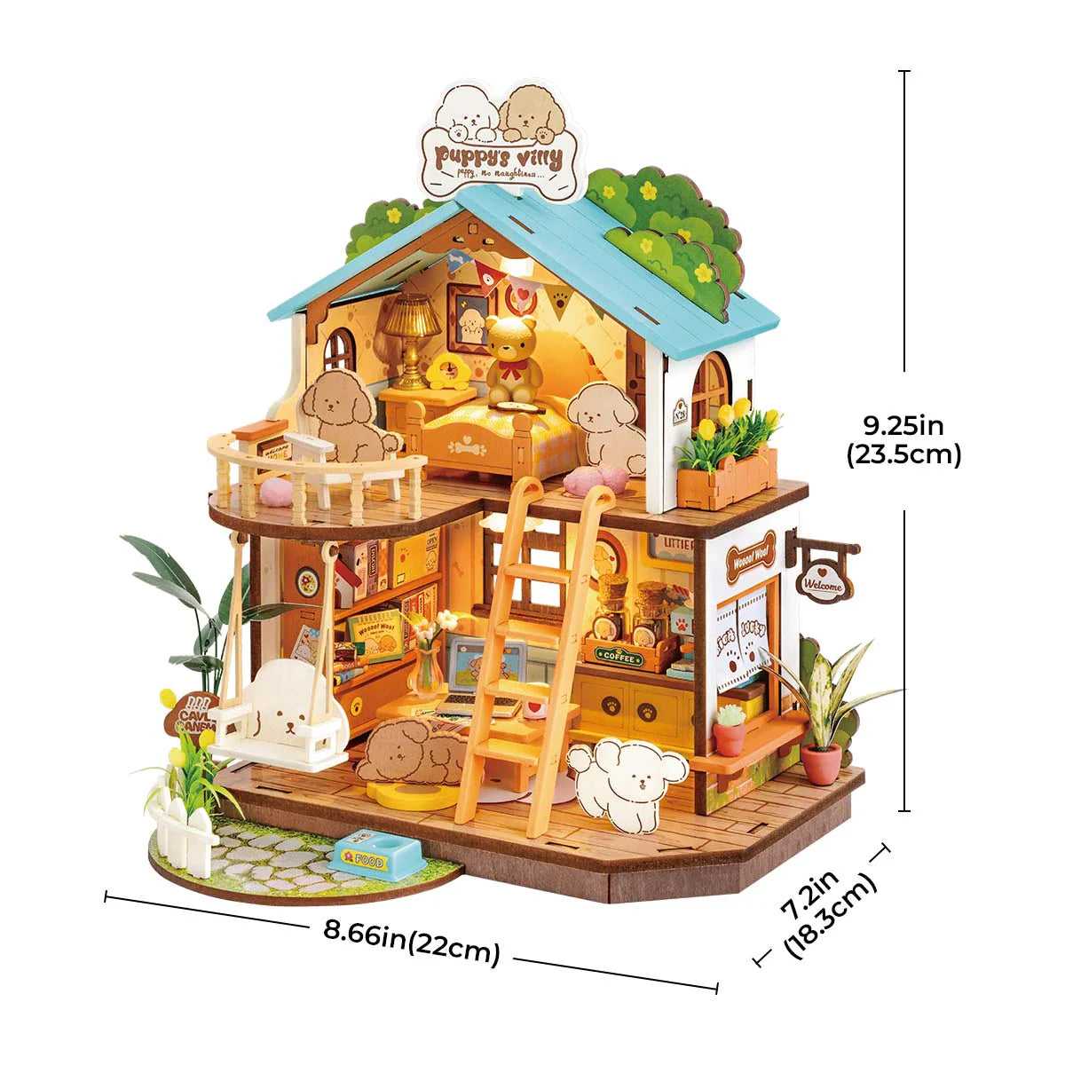 Rolife Puppy's Cozy Villa DIY Miniture Puzzle - (DG169)