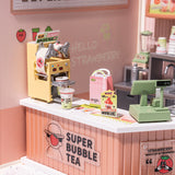 Rolife Double Joy Bubble Tea DIY Plastic Miniature Puzzle - (DW006)