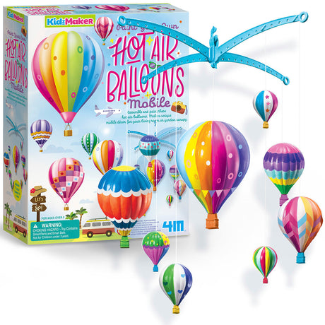 4M: KidzMaker Paint Your Own Hot Air Balloons Mobile