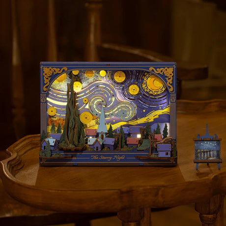 Rolife: The Starry Night DIY Miniature Puzzle Kit - (TH003)