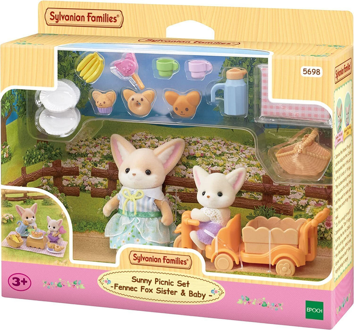 Sylvanian Families: Sunny Picnic Set - Fennex Fox Sister & Baby