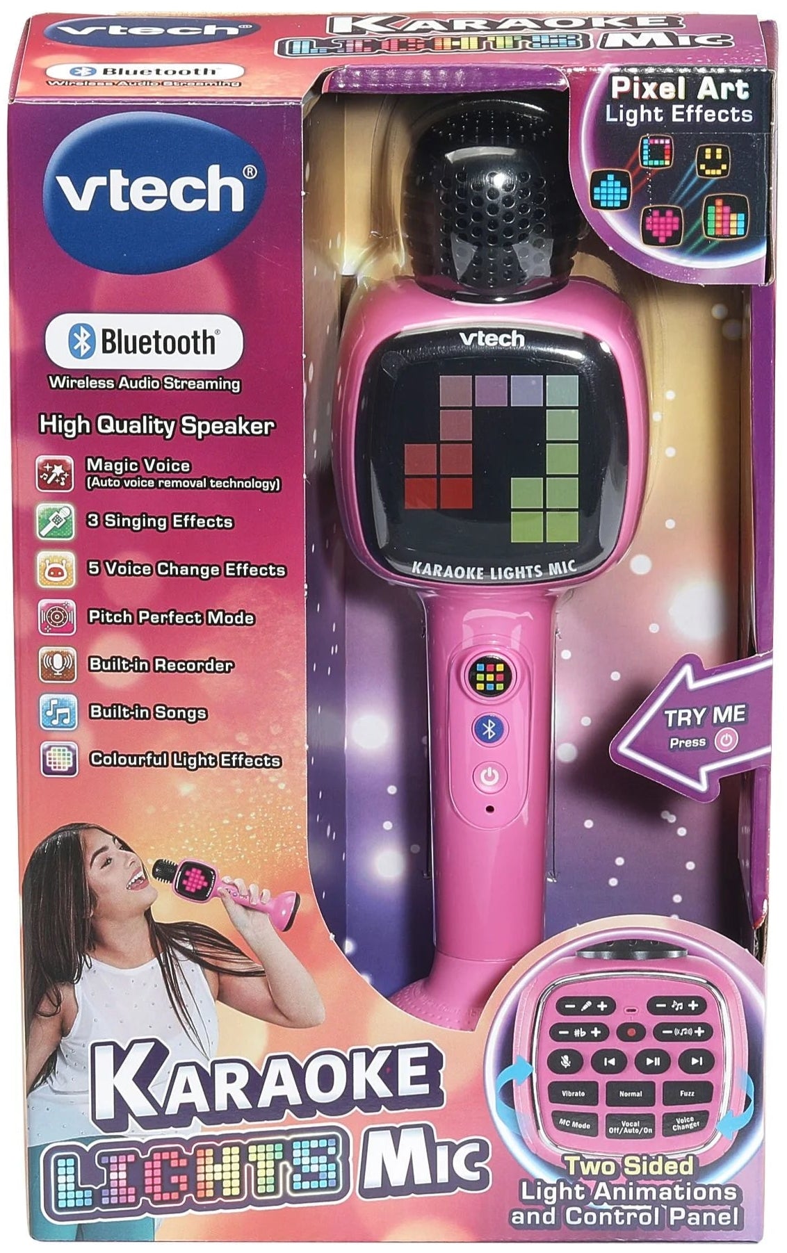 VTech Karaoke Lights Mic - Pink