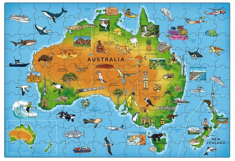 Orchard Toys: Map of Australia & New Zealand Puzzle - 150 Pieces