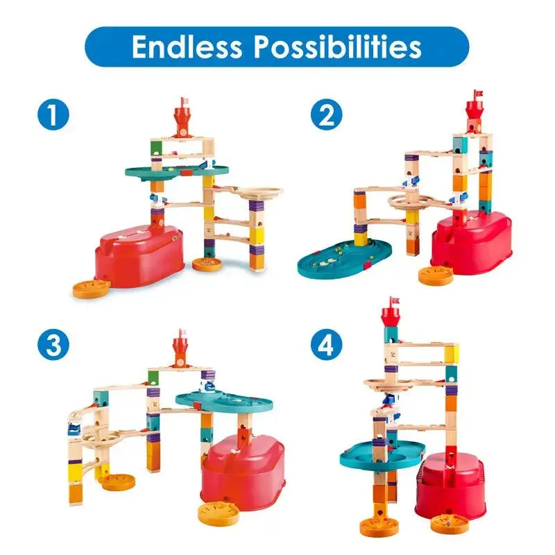 Hape: Quadrilla Stack Track Bucket Set