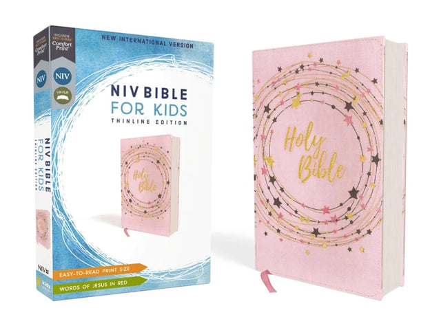NIV, Bible for Kids, Flexcover, Pink/Gold, Red Letter, Comfort Print