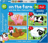 Ravensburger - On the Farm My First Puzzle - 2 3 4 5 Piece