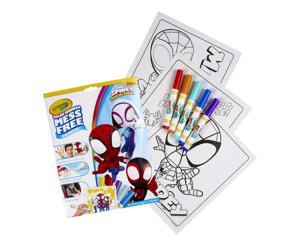 Crayola Color Wonder Foldalope Spidey and His Amazing Friends