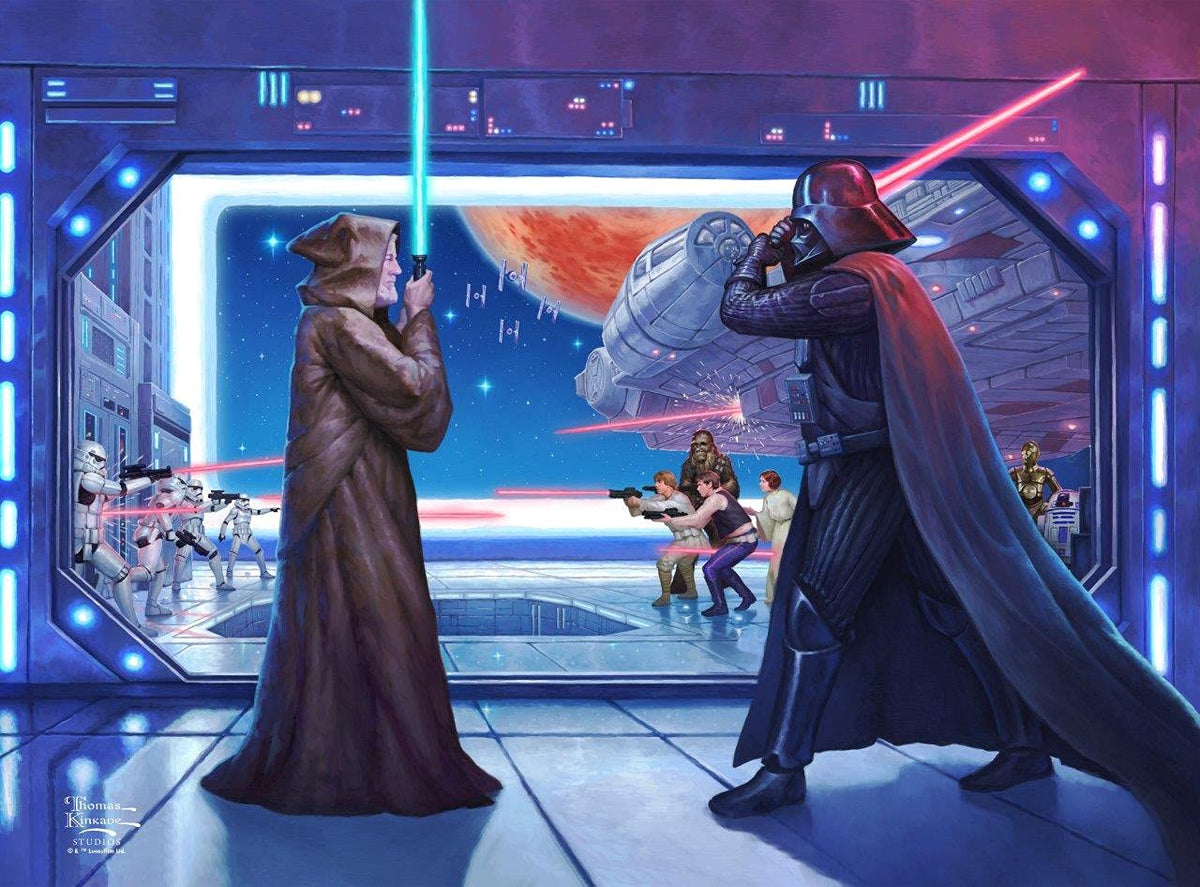 Harlington Thomas Kinkade PQ - Star Wars - Obi-Wan's Final Battle 1000 Piece Puzzle