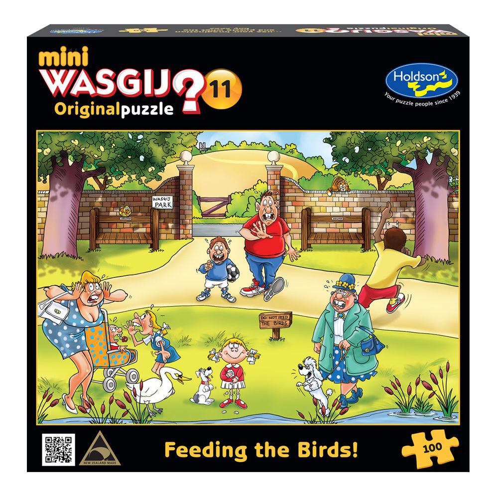 Wasgij Mini Original #11 100pc Jigsaw Puzzle - Feeding the Birds!