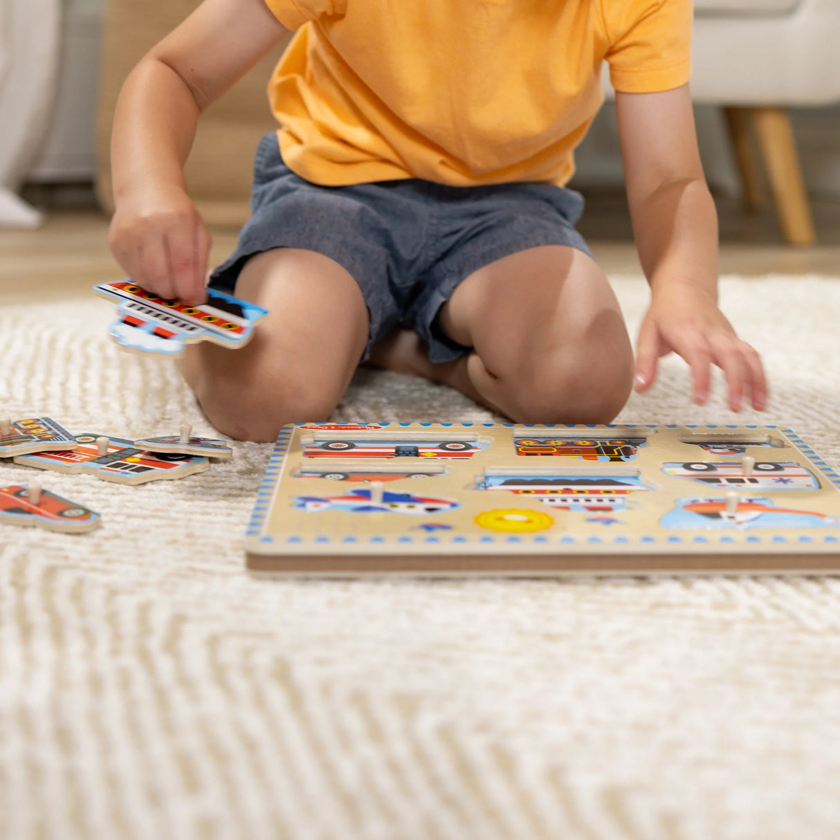 Melissa & Doug: Vehicles Sound Puzzle - 8 Pieces