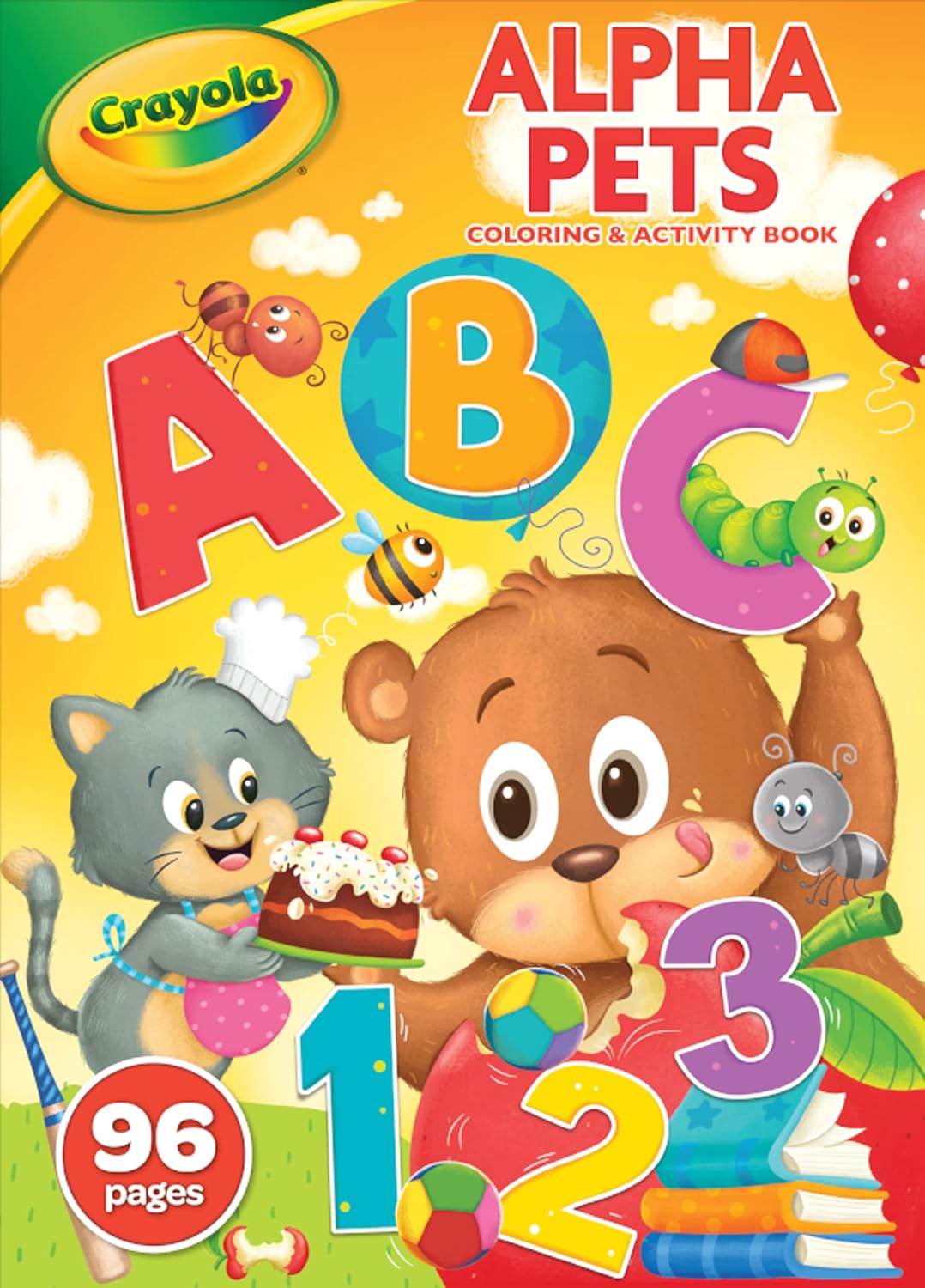 Crayola Alpha Pets Coloring Book With Stickers 96 Pages