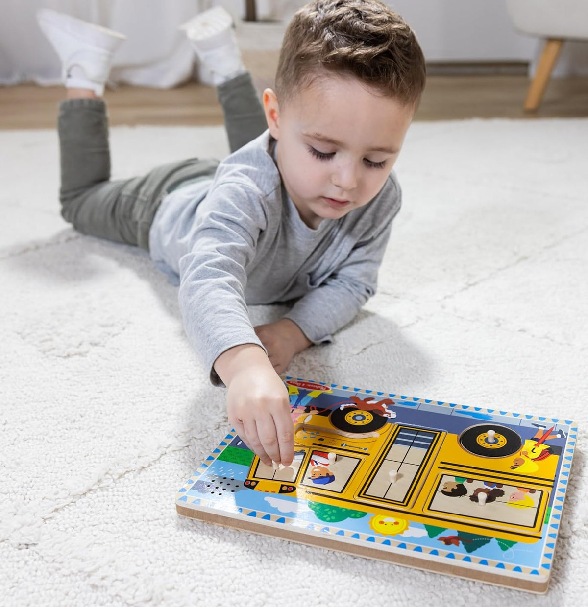 Melissa & Doug: The Wheels on the Bus Song Puzzle - 6 Pieces
