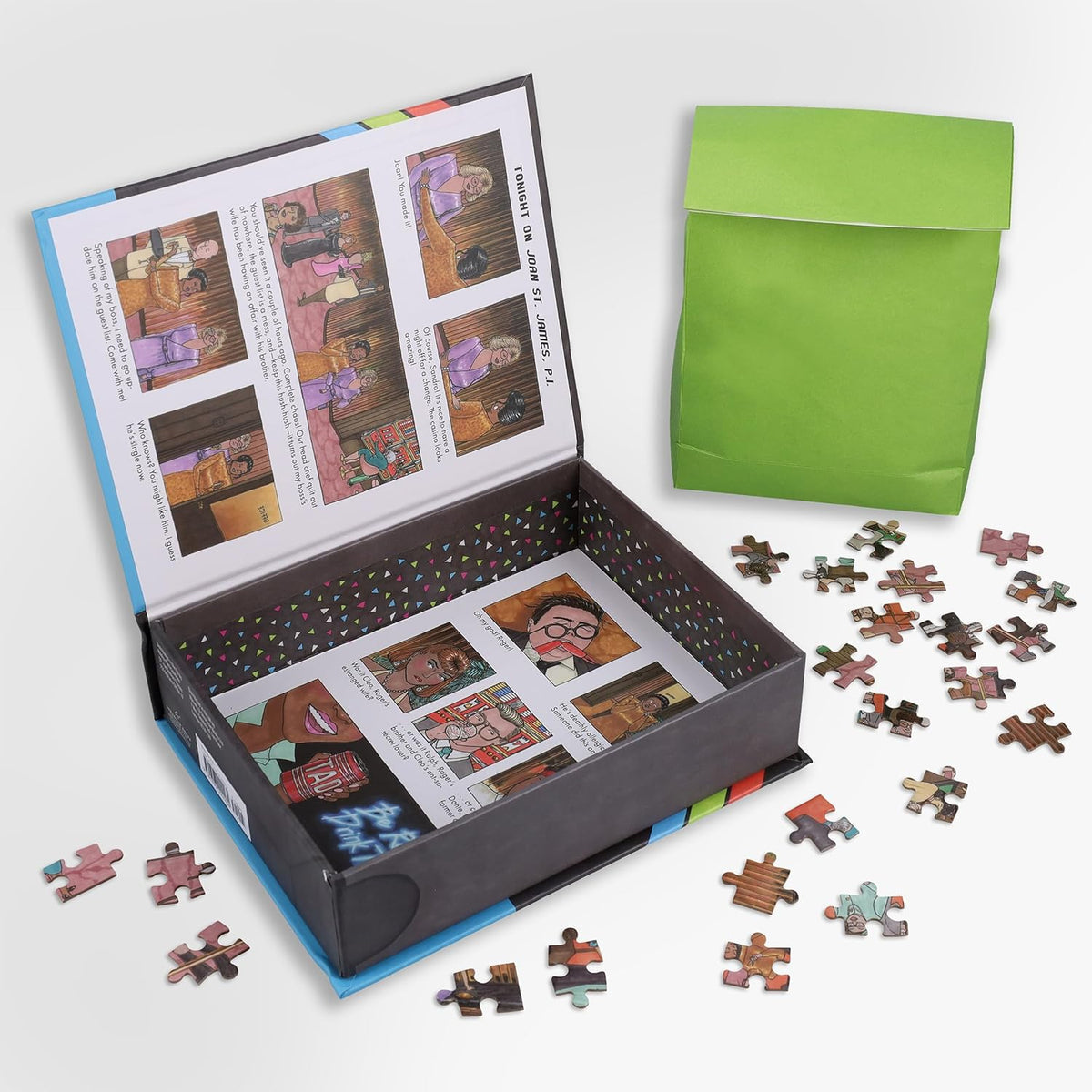 Puzzling Mysteries of the 80s: Death by Crab Leg 500-Piece Jigsaw Puzzle