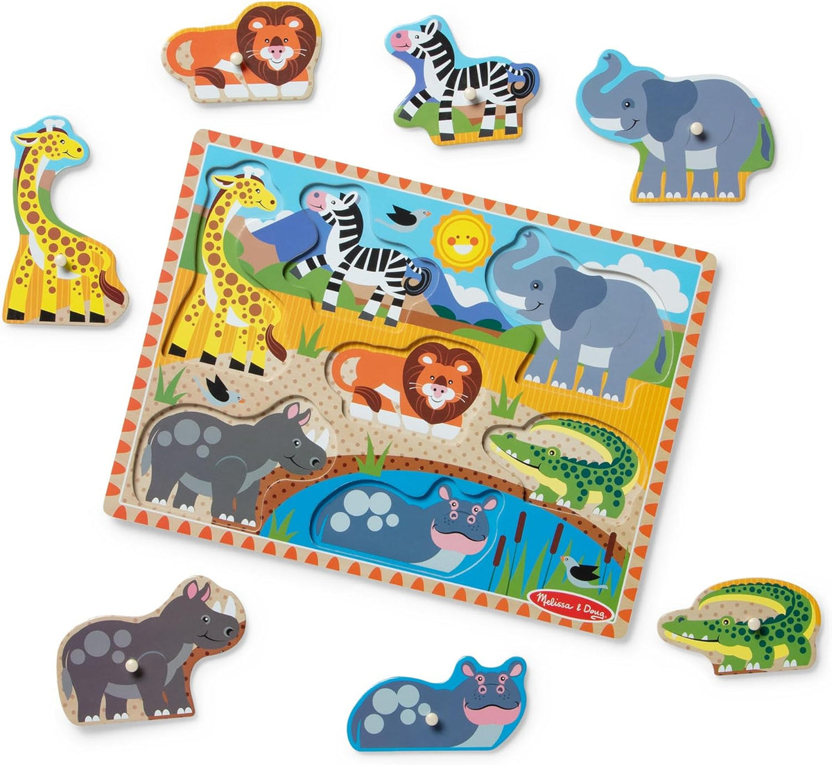 Melissa & Doug: Safari Peg Puzzle